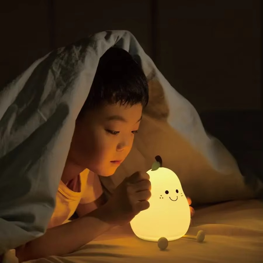 BowLift | Super Soft Touch-Controlled Multicolor Silicone Pear Night Light