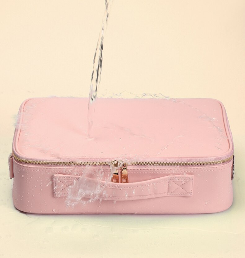 BowLift | Portable Travel Makeup Case with LED Mirror & Adjustable Light