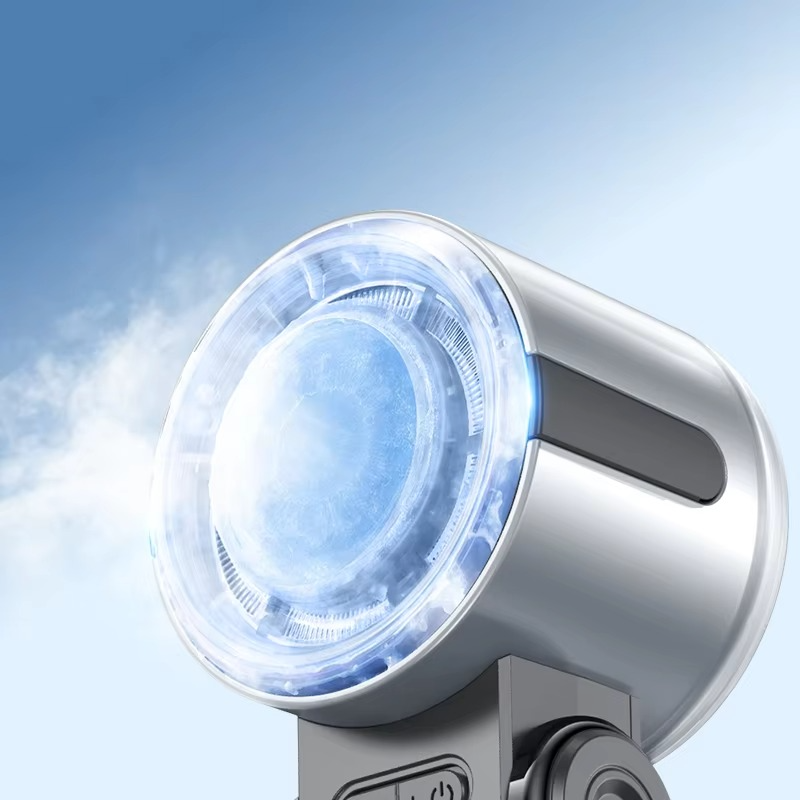 BowLift | Foldable Turbine Handheld Fan with Integrated Ice Pack