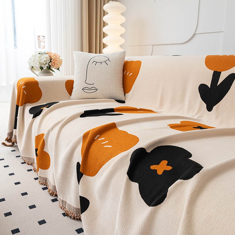 BowLift | Floral Blossom Non-Slip Modern Sofa Cover