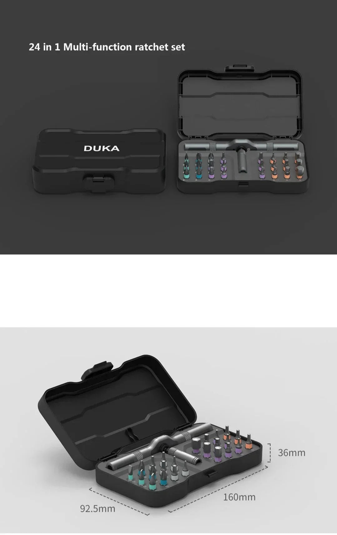 BowLift | 24 In 1 Multi-Purpose Ratchet Wrench Screwdriver Set