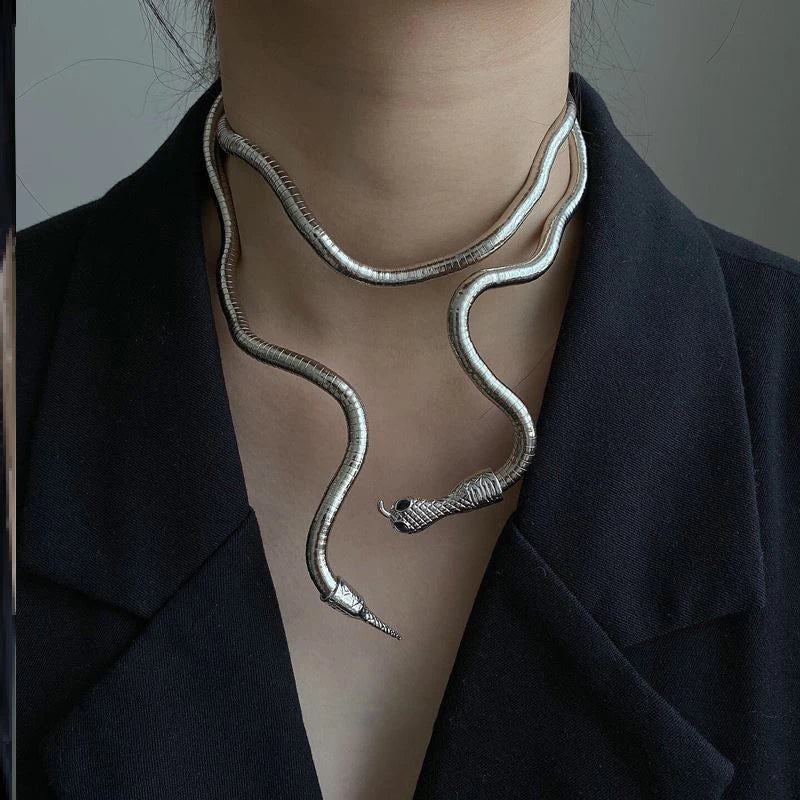 BowLift | Snake Wrap Bold Dual Necklace