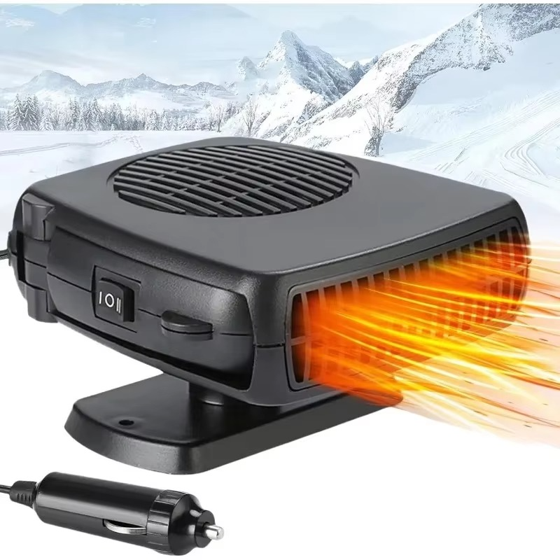 BowLift | Portable Car Heater and Defroster, 2-in-1 Heating and Cooling Fan for Windshield and Cab