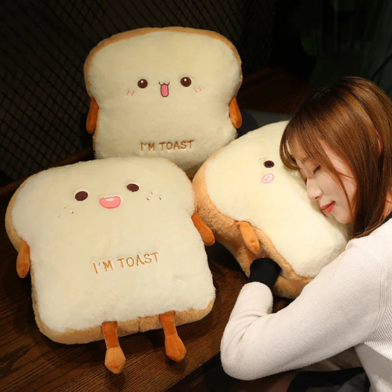 BowLift | Plush Toast Bread Ultra Soft Hand Warmer Pillow