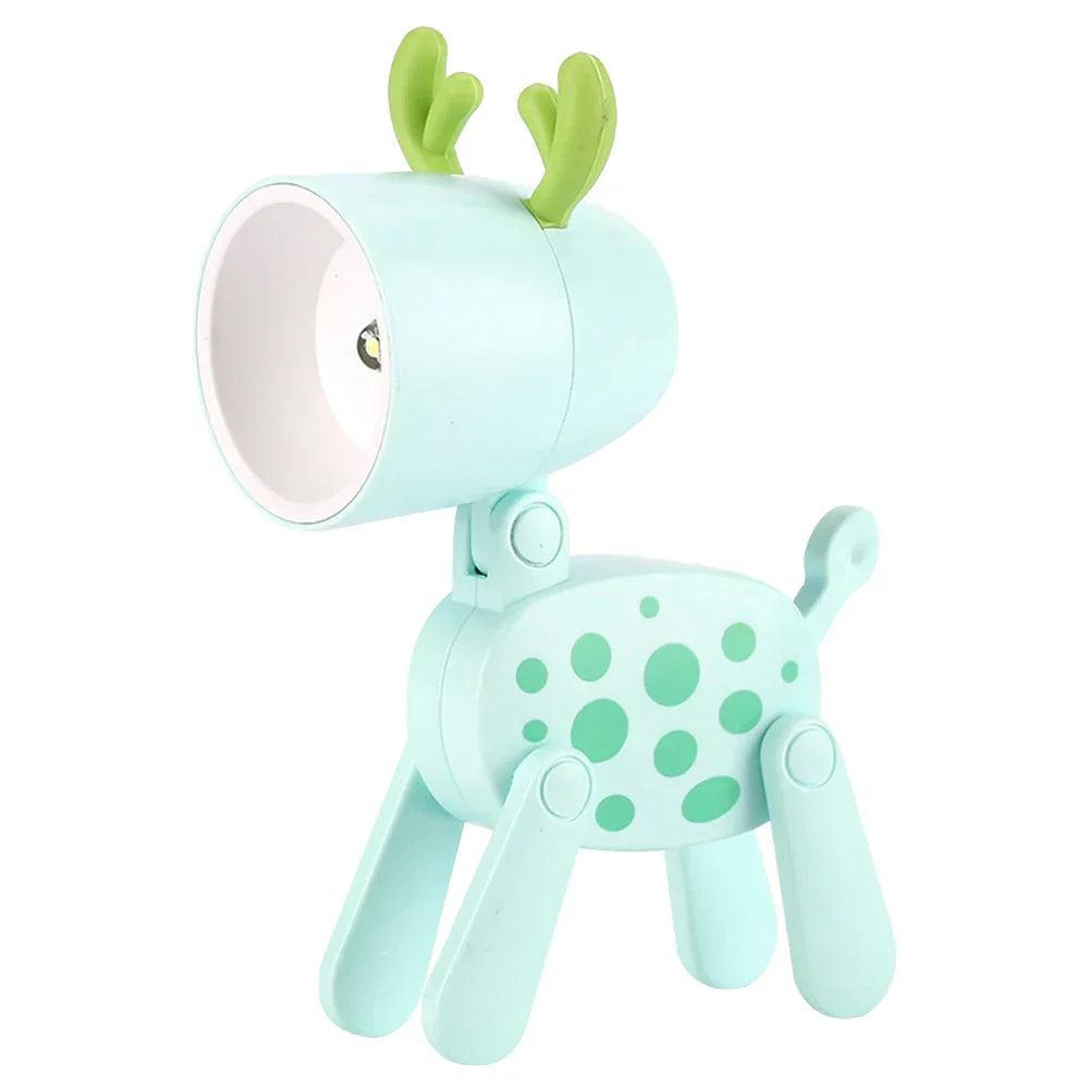 BowLift | Cute LED Night Light - Mini Dog, Deer, Dinosaur Folding Table Lamp for the Children's Room