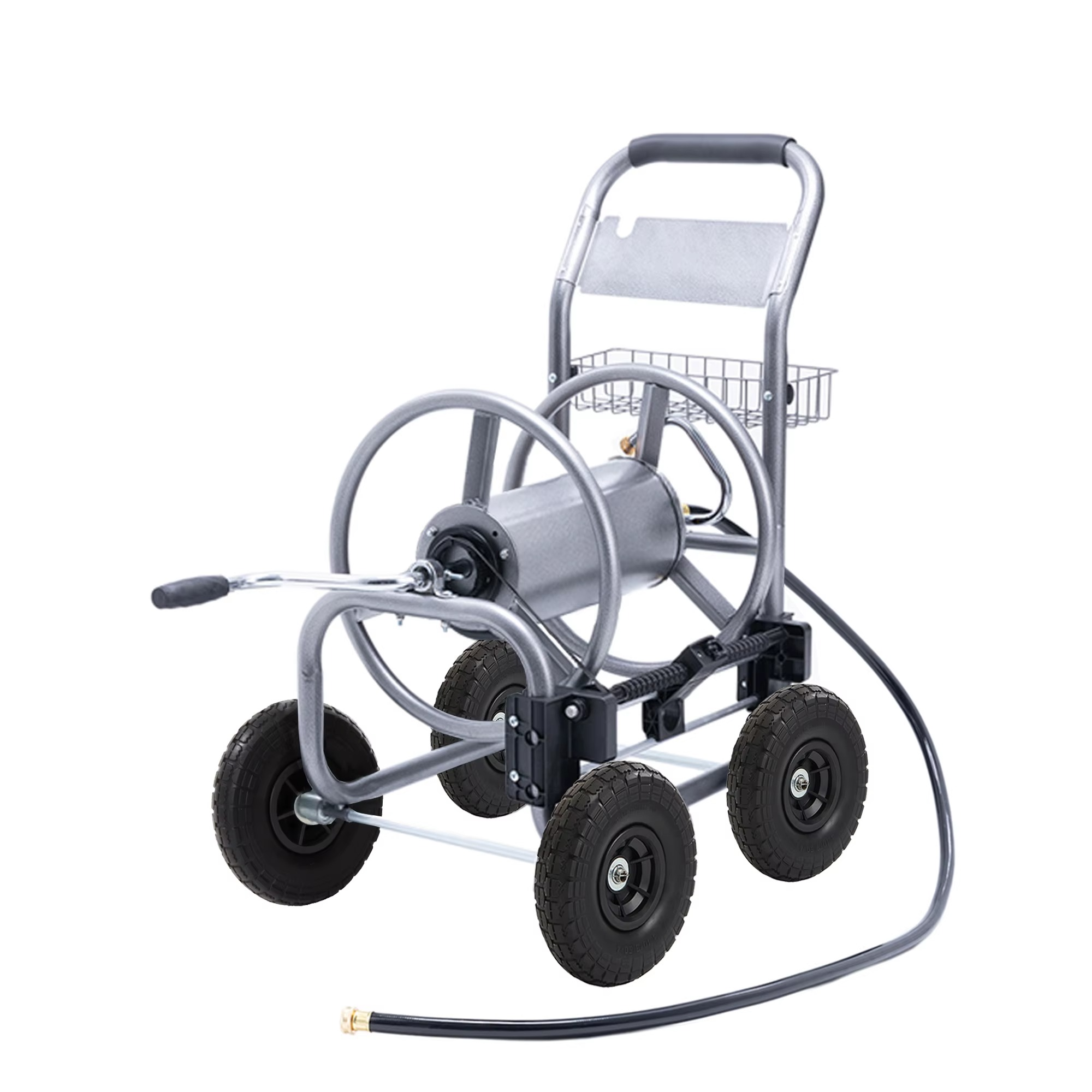 BowLift | Heavy-Duty Hose Reel Cart with Wheels for 250-Foot 5/8-Inch Hose