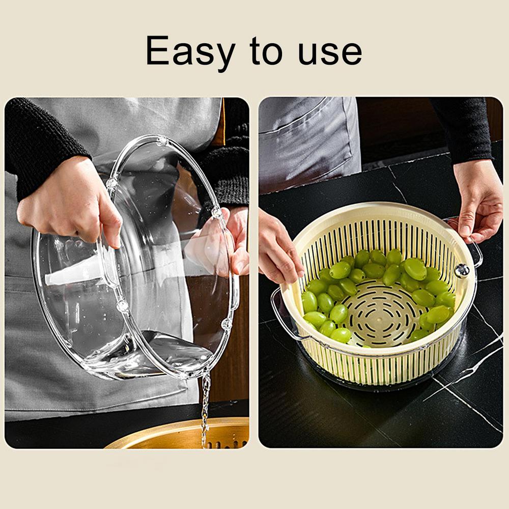 BowLift | Manual Spin Vegetable Drainer Basket