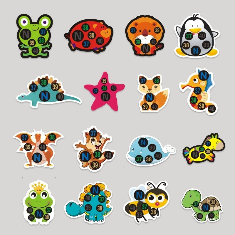 BowLift | 10 pieces baby fever thermometer stickers