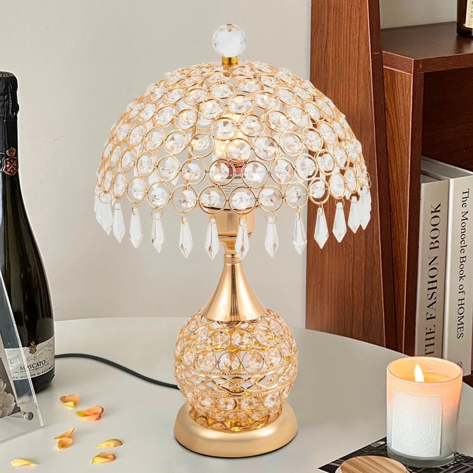 BowLift | Modern Crystal Luxury Decorative Nightstand Lamp