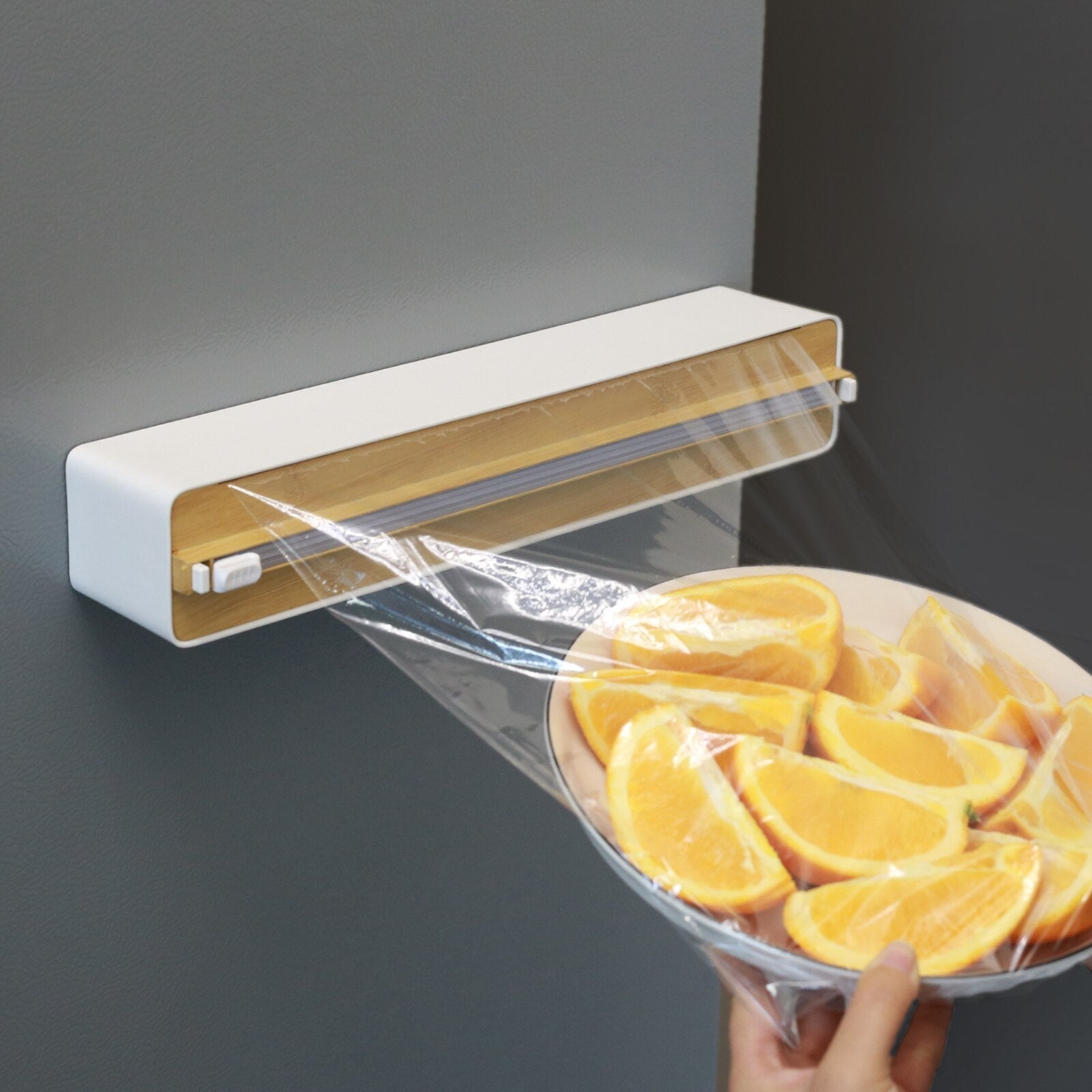 BowLift | Wall-Mounted Adjustable Plastic Wrap Dispenser
