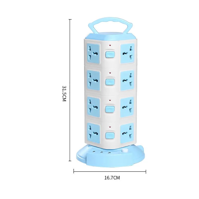 BowLift | Tower Design Surge Protector Vertical Power Strip
