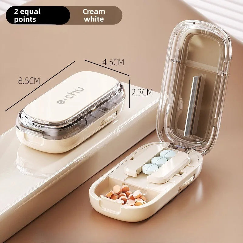 BowLift | Pocket Size Dustproof Pill Cutter Organizer