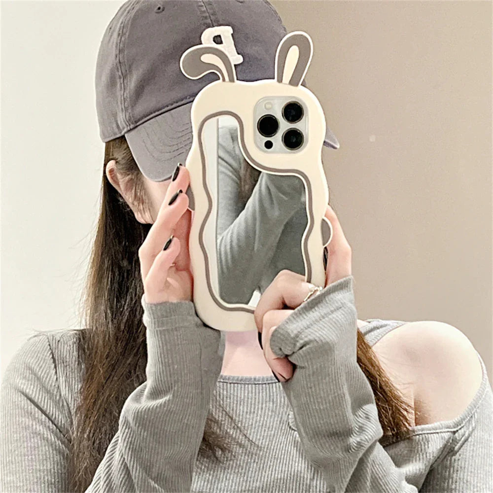 BowLift | Rabbit Ear Make-Up Mirror iPhone Case