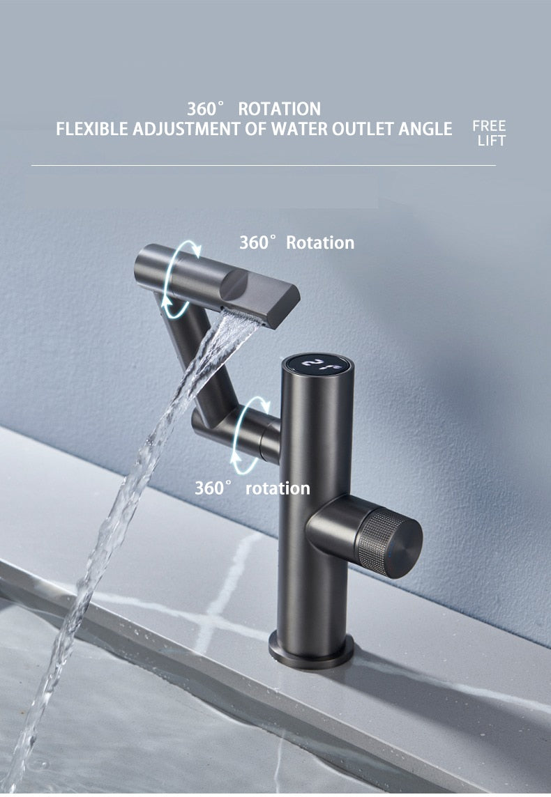 BowLift | Hydroelectric Rotating Modern Smart Waterfall Faucet