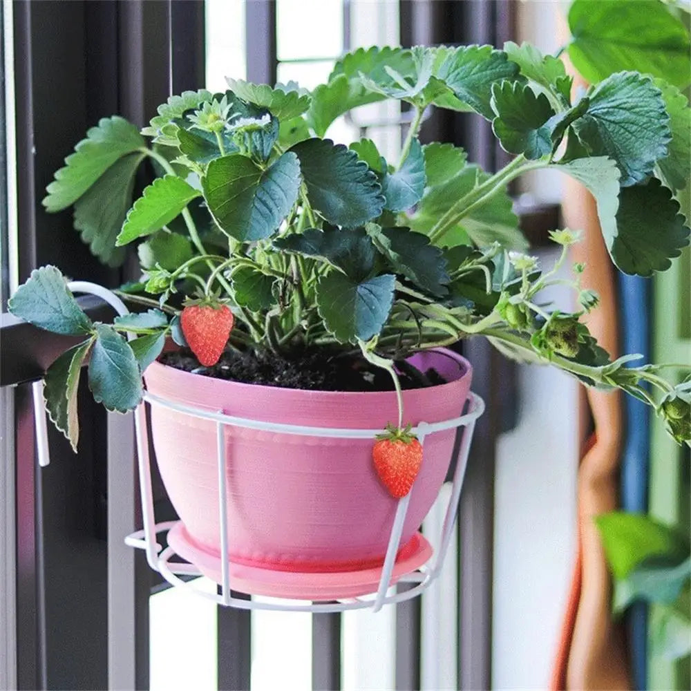 BowLift | Practical plant pot holder with stable metal frame for balcony and terrace