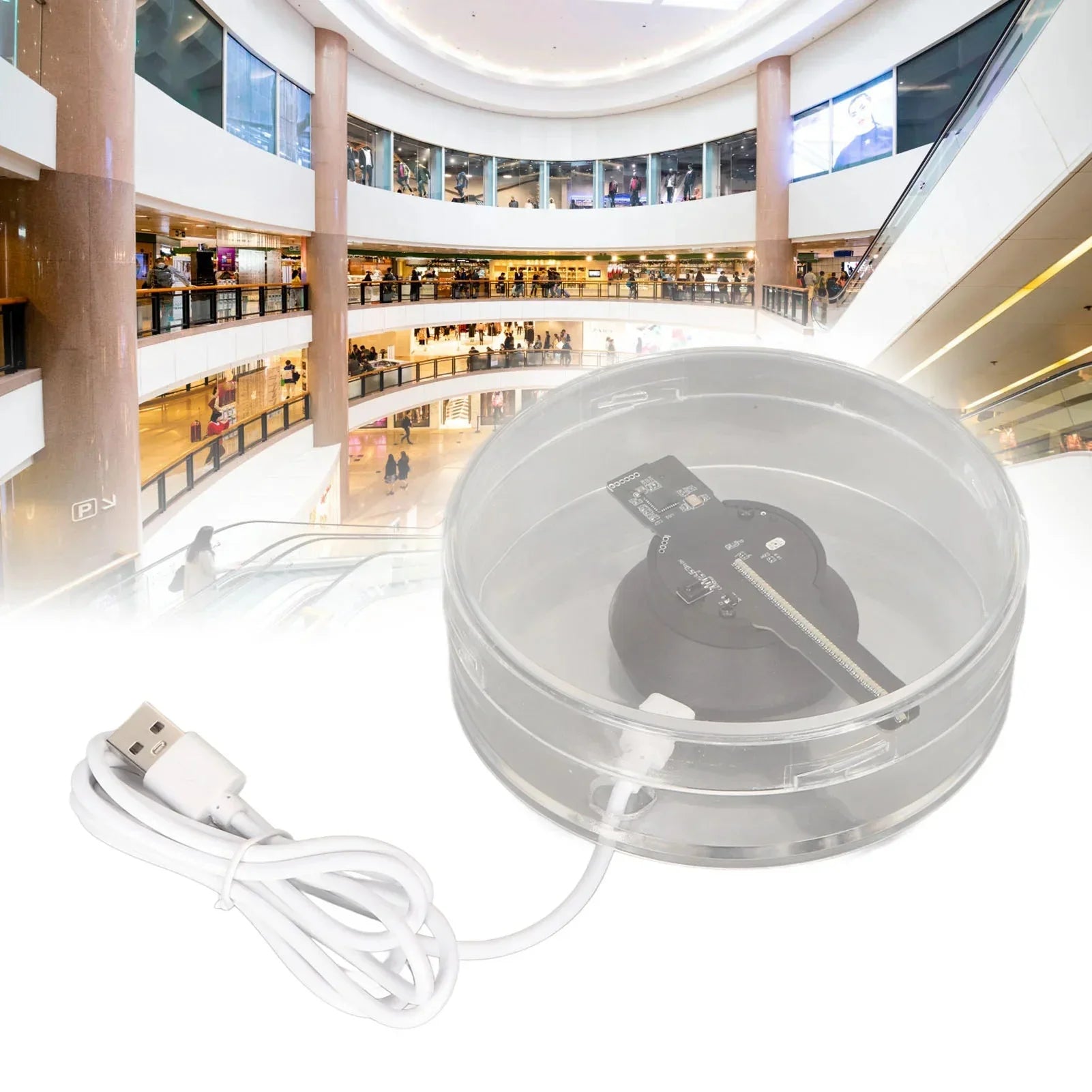 BowLift | Mini 3D WiFi Display Remote Hologram Fan