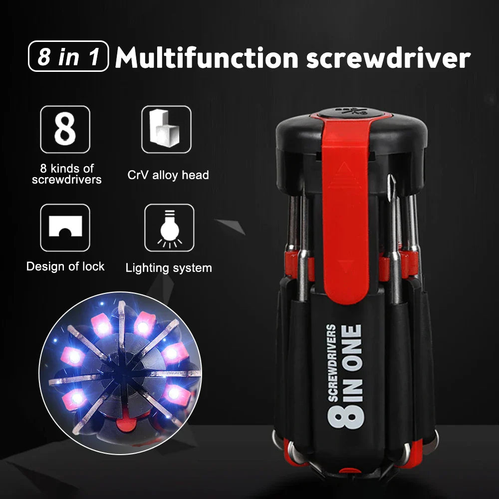 BowLift | Bright Fix 8in1 LED Multi-Tool Screwdriver