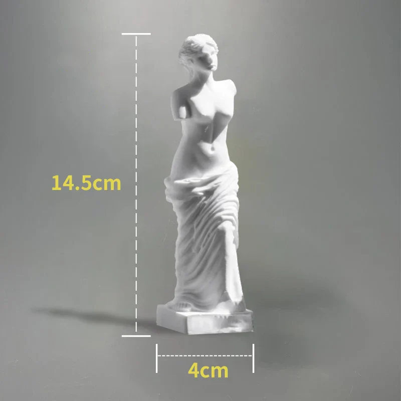 BowLift | Nordic INS Style Character Plaster Statue DIY Painted Sketch Photography Props Table Decorations Home Art Plaster Decoration