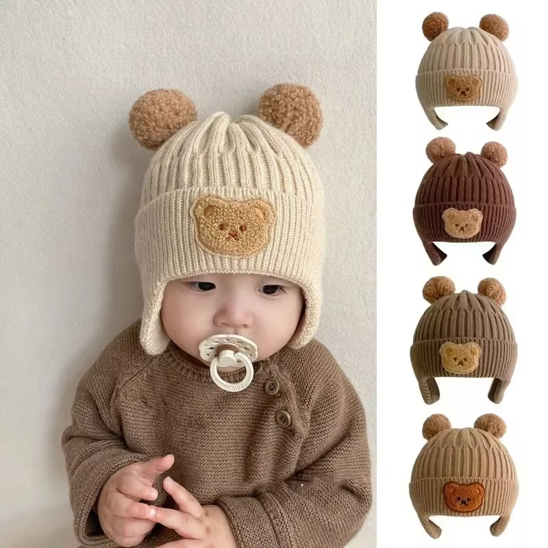 BowLift | Cozy Baby Knit Hat with Bear Ears for Winter Warmth