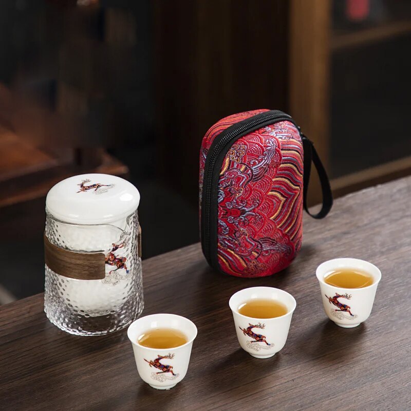 BowLift | Forest Deer Ceramic Tea Set