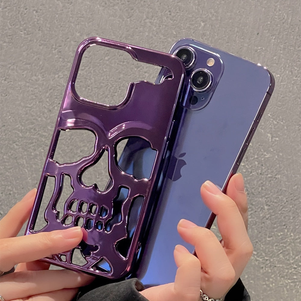 BowLift | Gothic Midnight Skull Phone Case