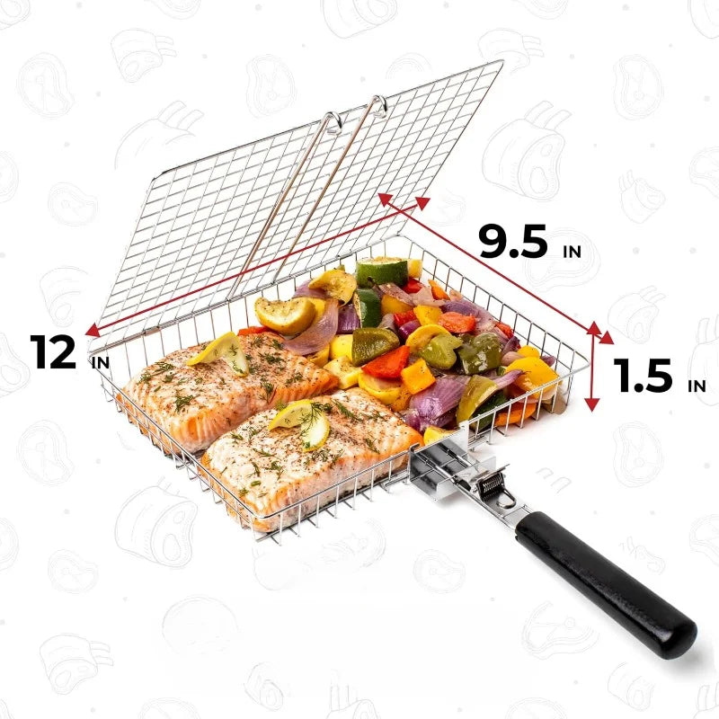 BowLift | GrillMaster Grill Rack | Portable & Rustproof | For Perfect BBQ Experiences
