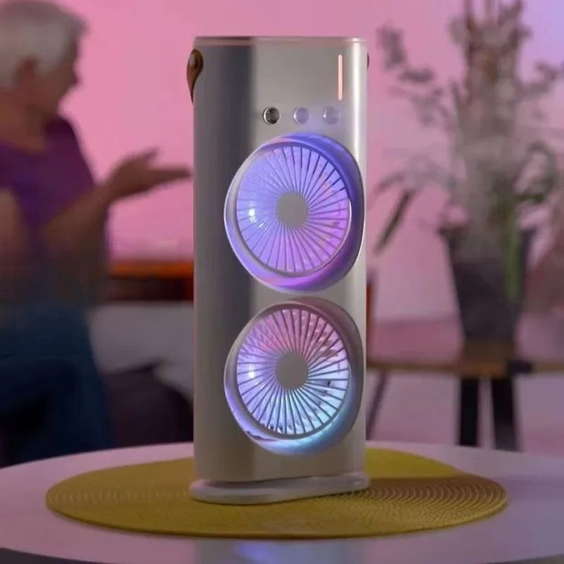 BowLift | Portable Double Fan Cooling Spray Air Conditioning