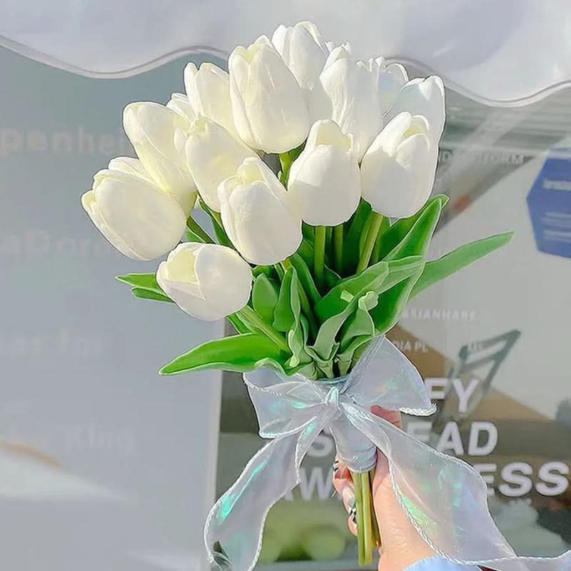 BowLift | Artificial Tulip Bouquet with Realistic Lifelike Flowers