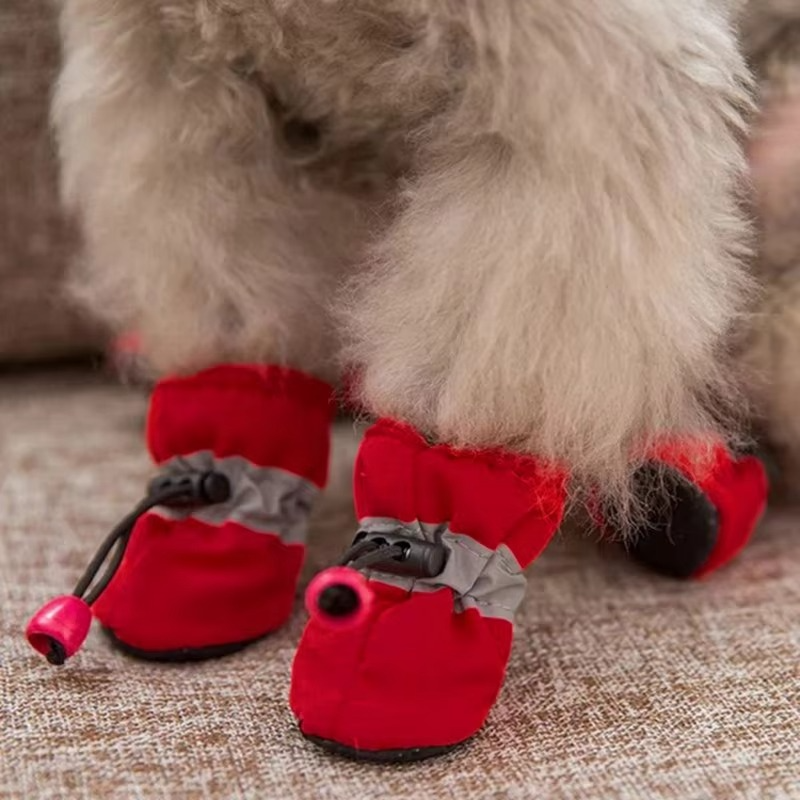 BowLift | 4-Pack Non-Slip Winter Puppy Booties for Outdoor Protection