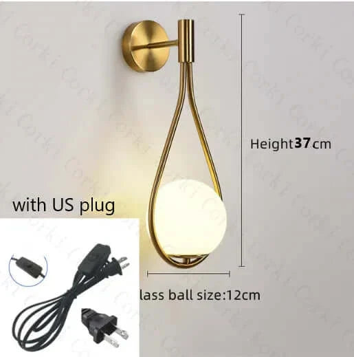 BowLift | Drop Luxury Glass Balls Wall Lamp