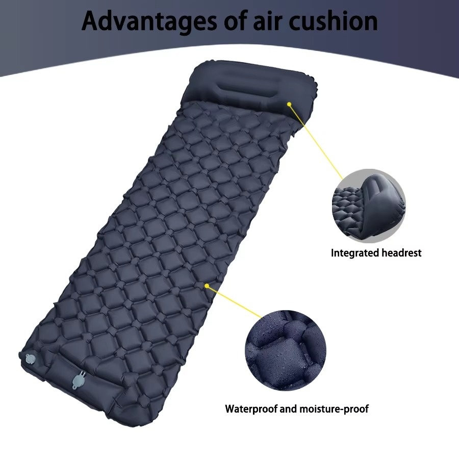 BowLift | Ultra-Comfort Inflatable Camping Mattress with Integrated Pillow and Pump