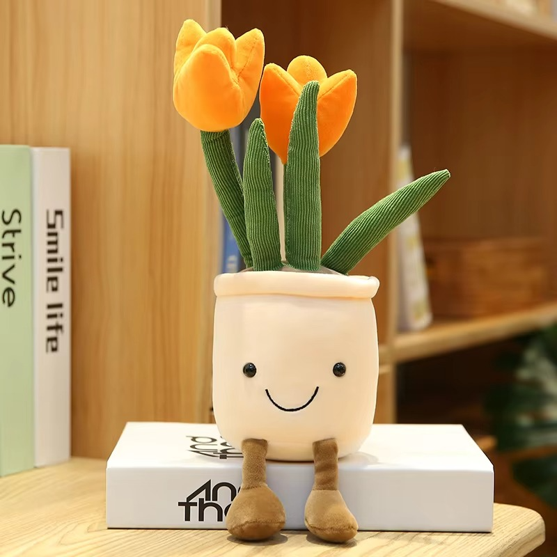 BowLift | Charming Tulip Succulent Plush Stuffed Toy Pillow for Birthday and Decor