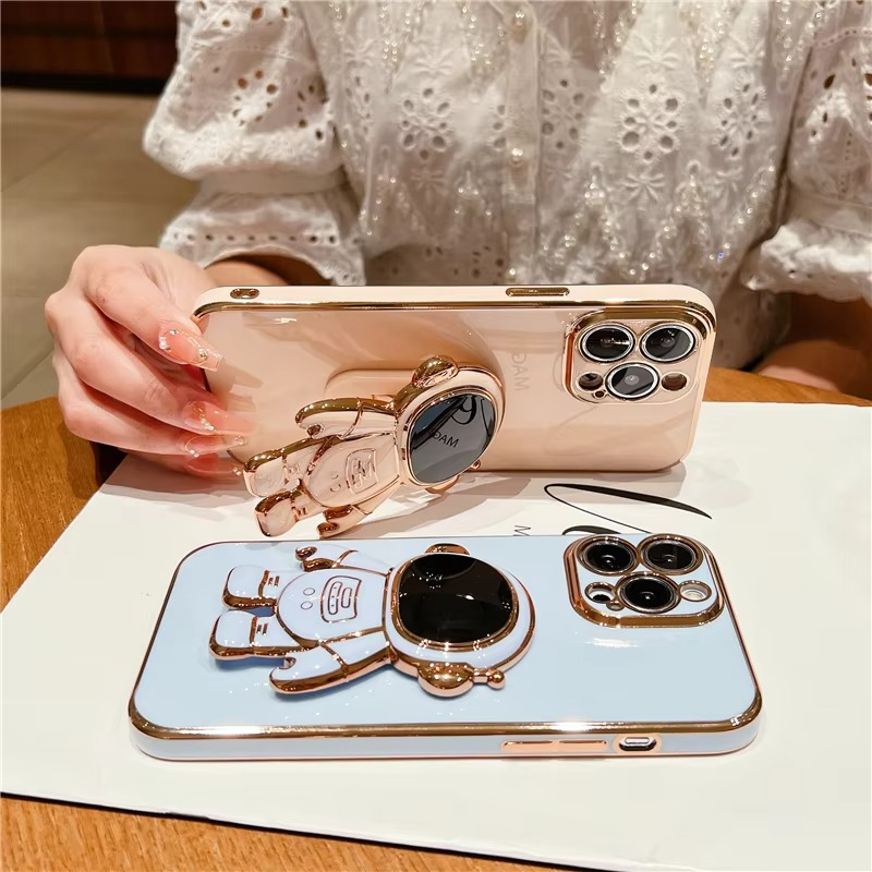 BowLift | Astronaut Kickstand Soft Case for Various iPhone Models