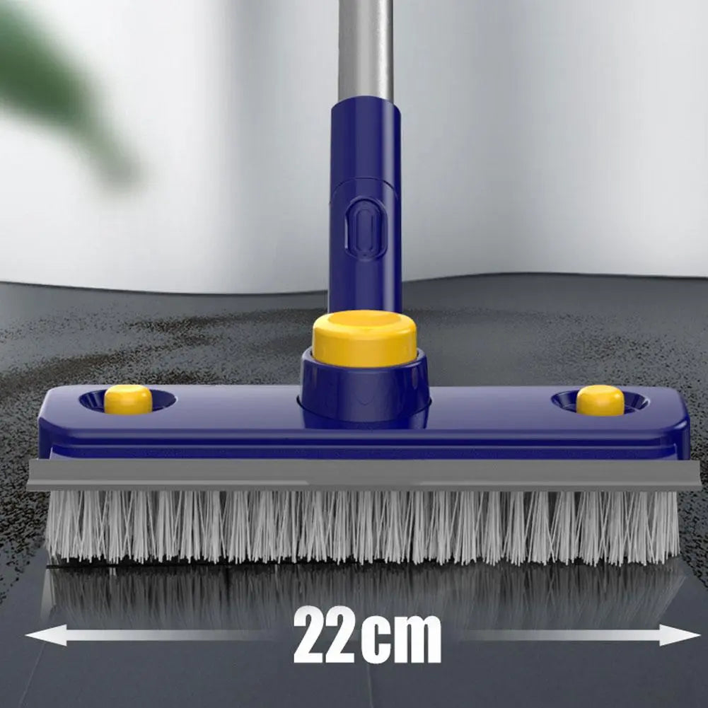 BowLift | 2in1 V-Shaped Long Handle Floor Scrub Edge Cleaner Brush