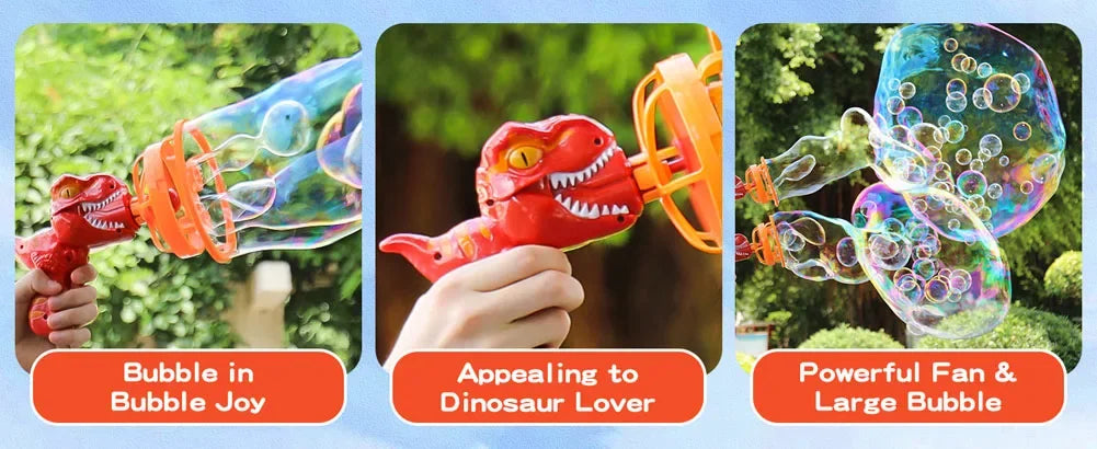 BowLift | Dinosaur Bubble Gun Machine Toy