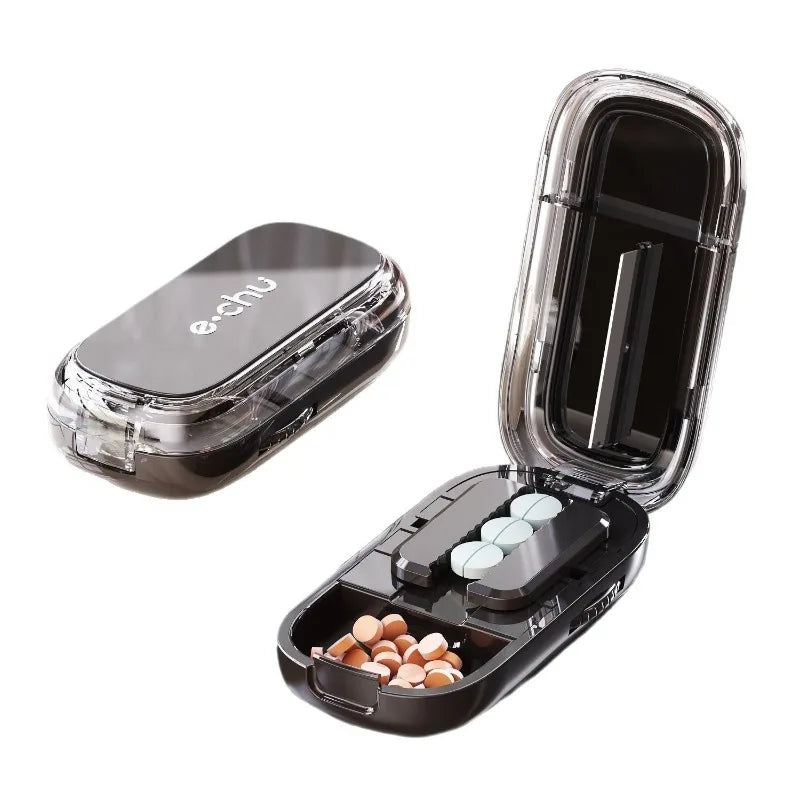 BowLift | Pocket Size Dustproof Pill Cutter Organizer
