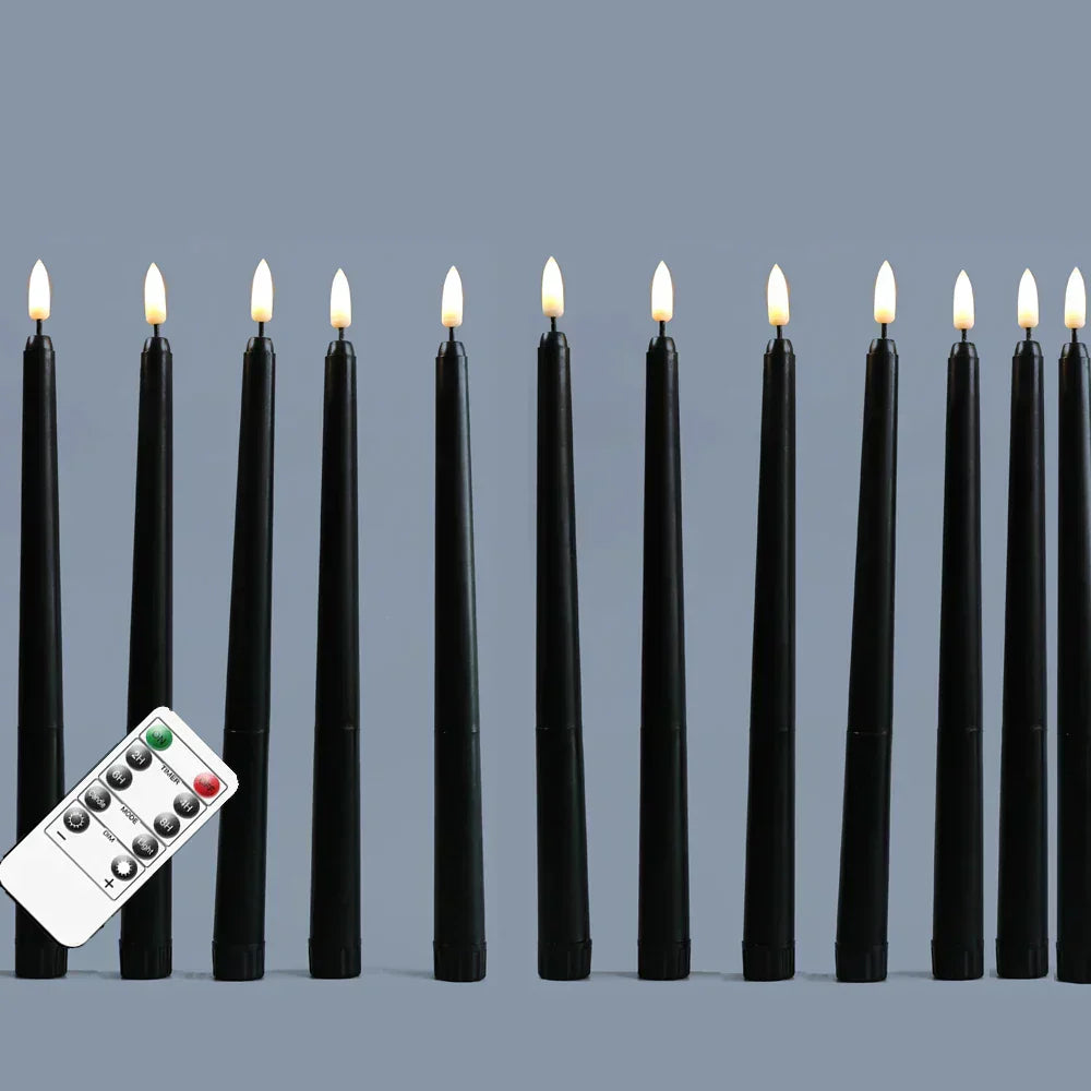 BowLift | Frendorf - Black LED tealights without flame with remote control for an unforgettable atmosphere