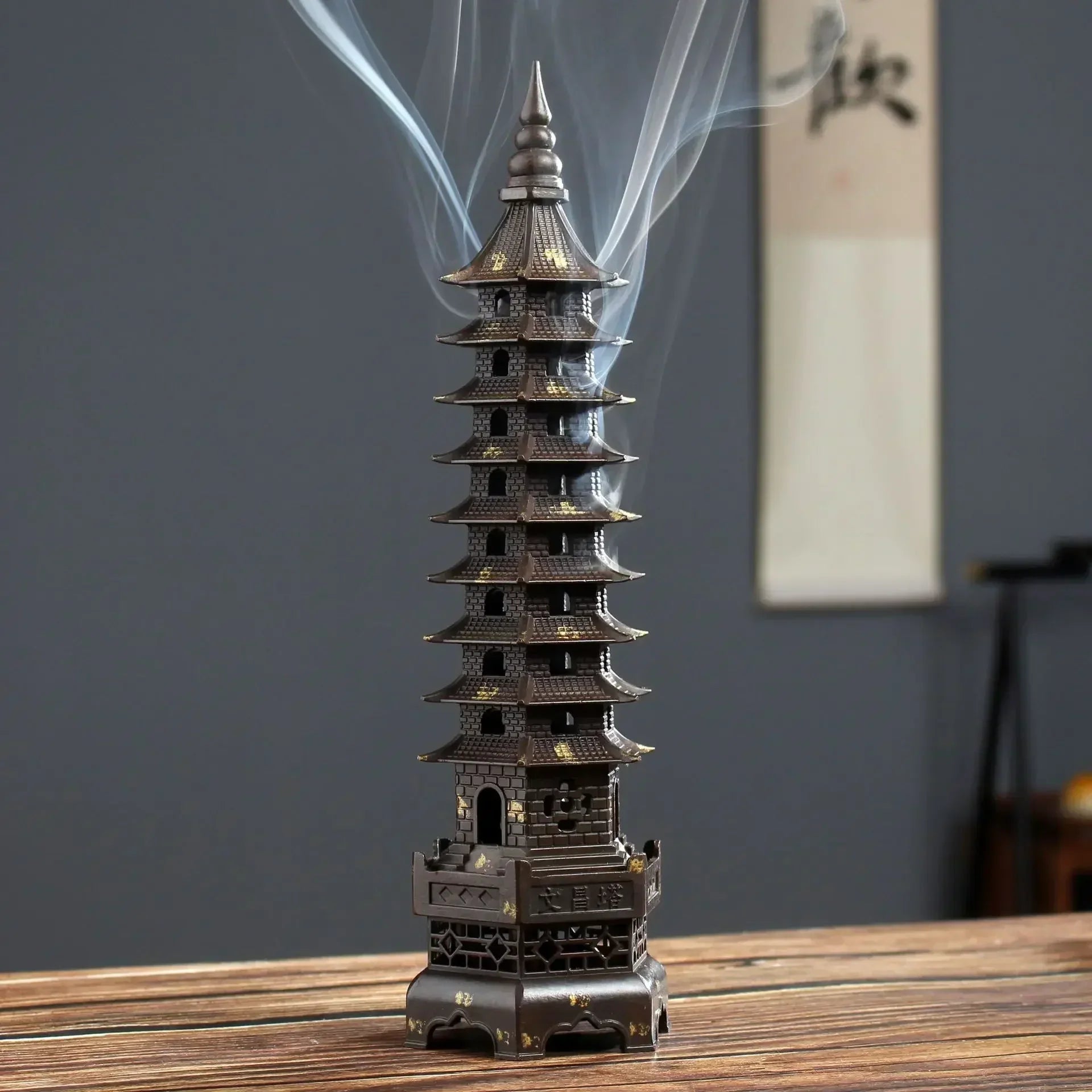 BowLift | Zen Tower-Style Smoke Waterfall Incense Burner