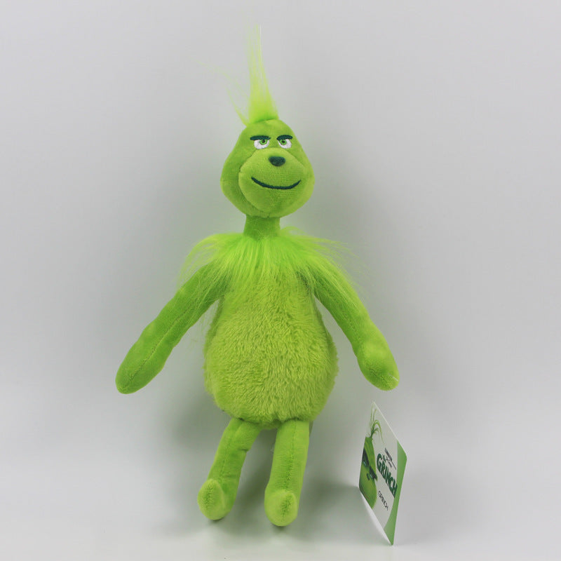 Green Plush Grinch Christmas Doll