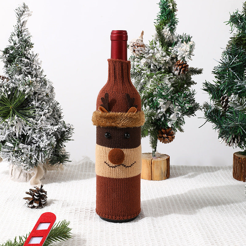Christmas Wine Bottle Cover Holiday Decoration