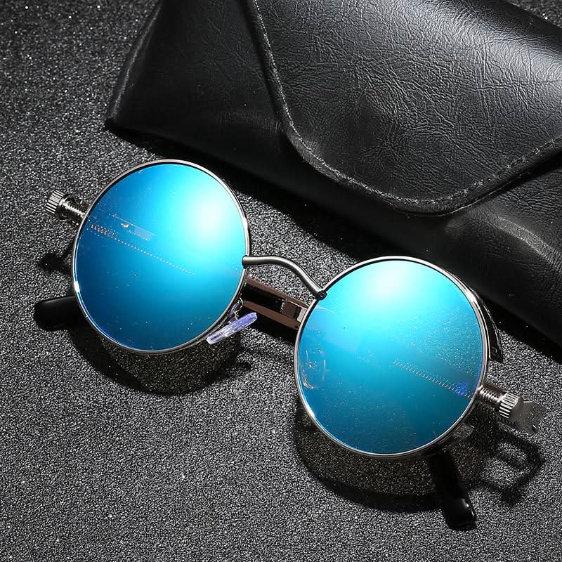 BowLift | Vintage Round Steampunk Sunglasses Polarized UV400