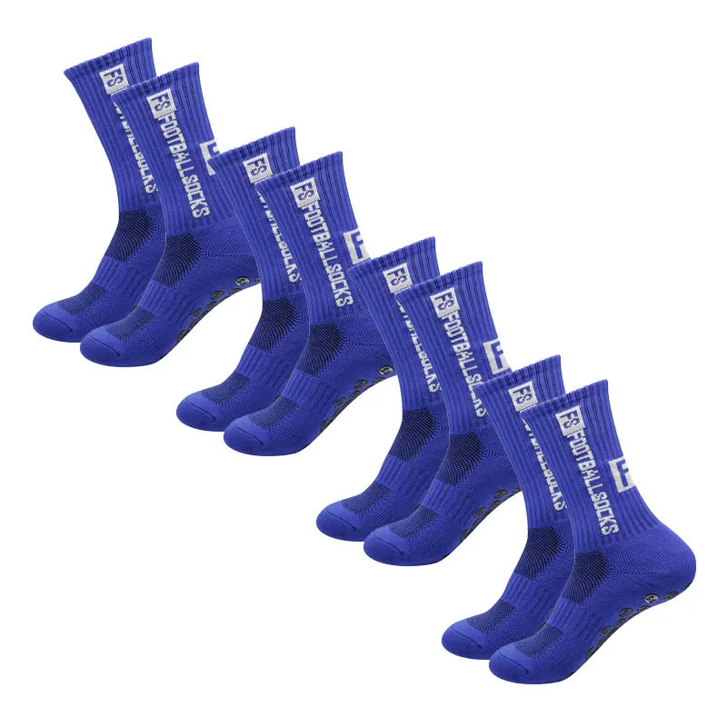 BowLift | 4 pairs of soccer socks sports grip rubber non-slip socks
