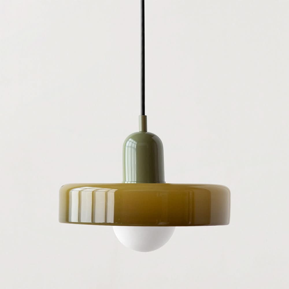 BowLift | Bauhaus Colored Glass Pendant Light