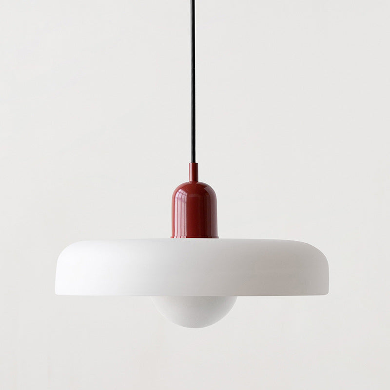 BowLift | Scandi Bauhaus Pendant Light – Stylish Orange Ceiling Lamp for Contemporary Spaces