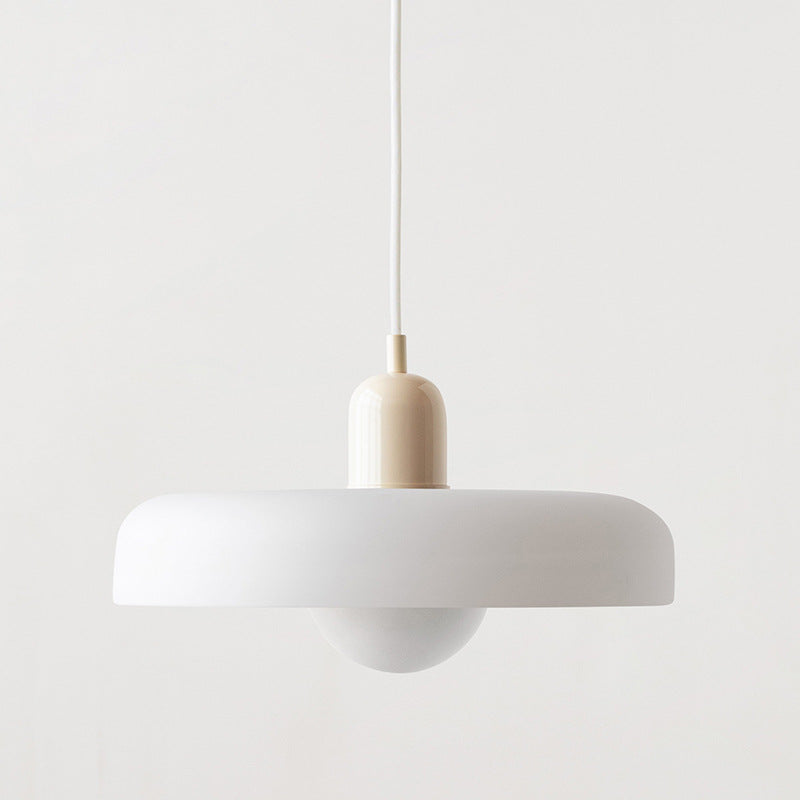 BowLift | Bauhaus Pendant Light | Colored Glass, Adjustable Height & Ideal for Dining Rooms and Modern Interiors