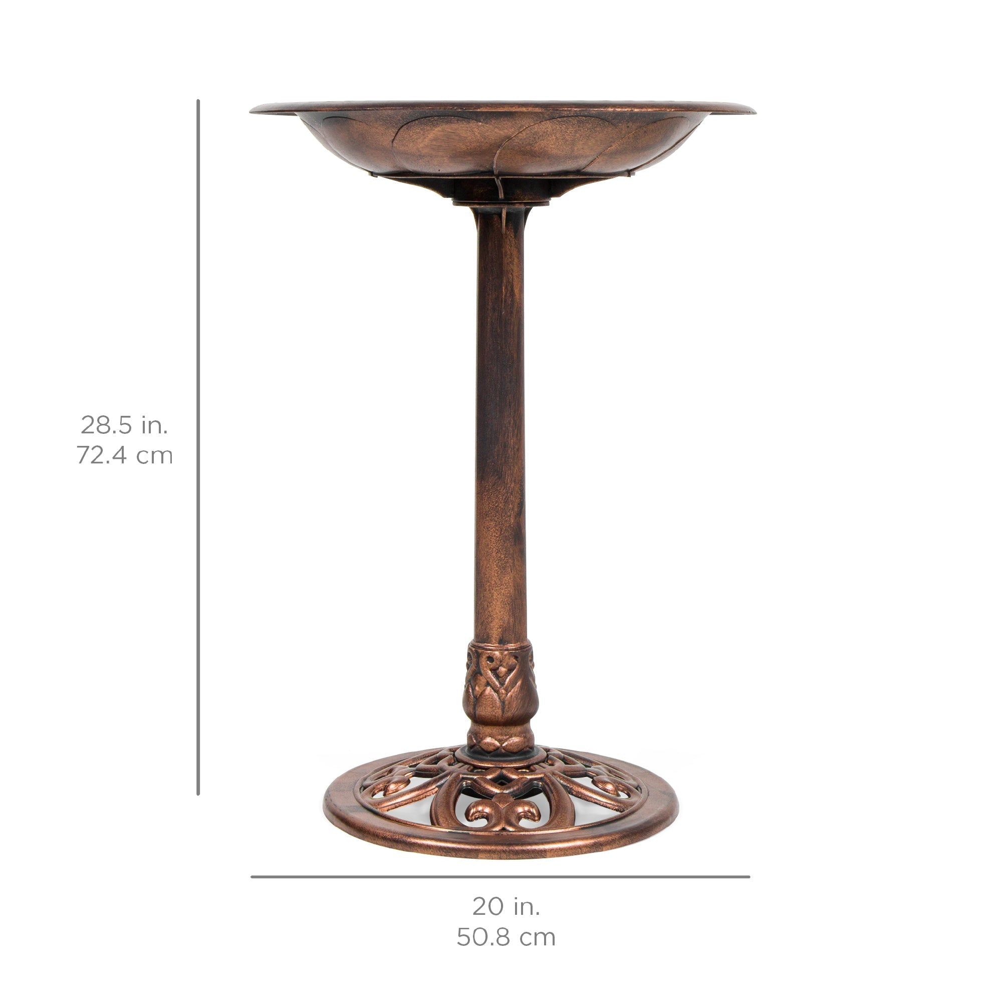 BowLift | Birdbath for the garden with Fleur-de-Lis decoration