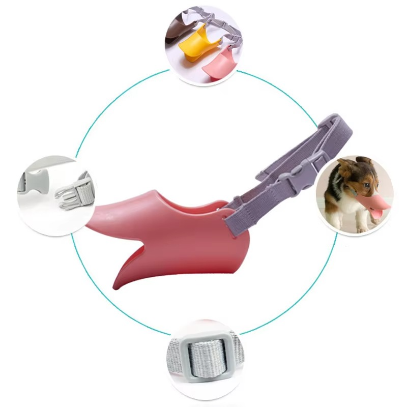 BowLift | Adjustable Silicone Duckbill Dog Muzzle for Small and Large Dogs