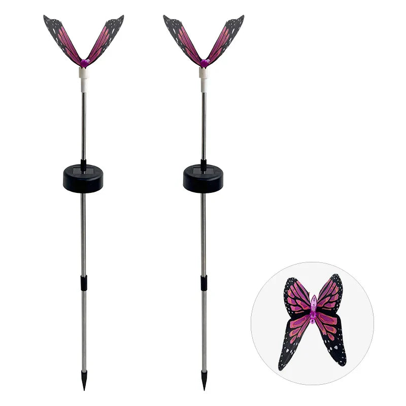 BowLift | ButterflyGlow Solar Lights | Colored LEDs | Butterfly Design for Garden & Decor