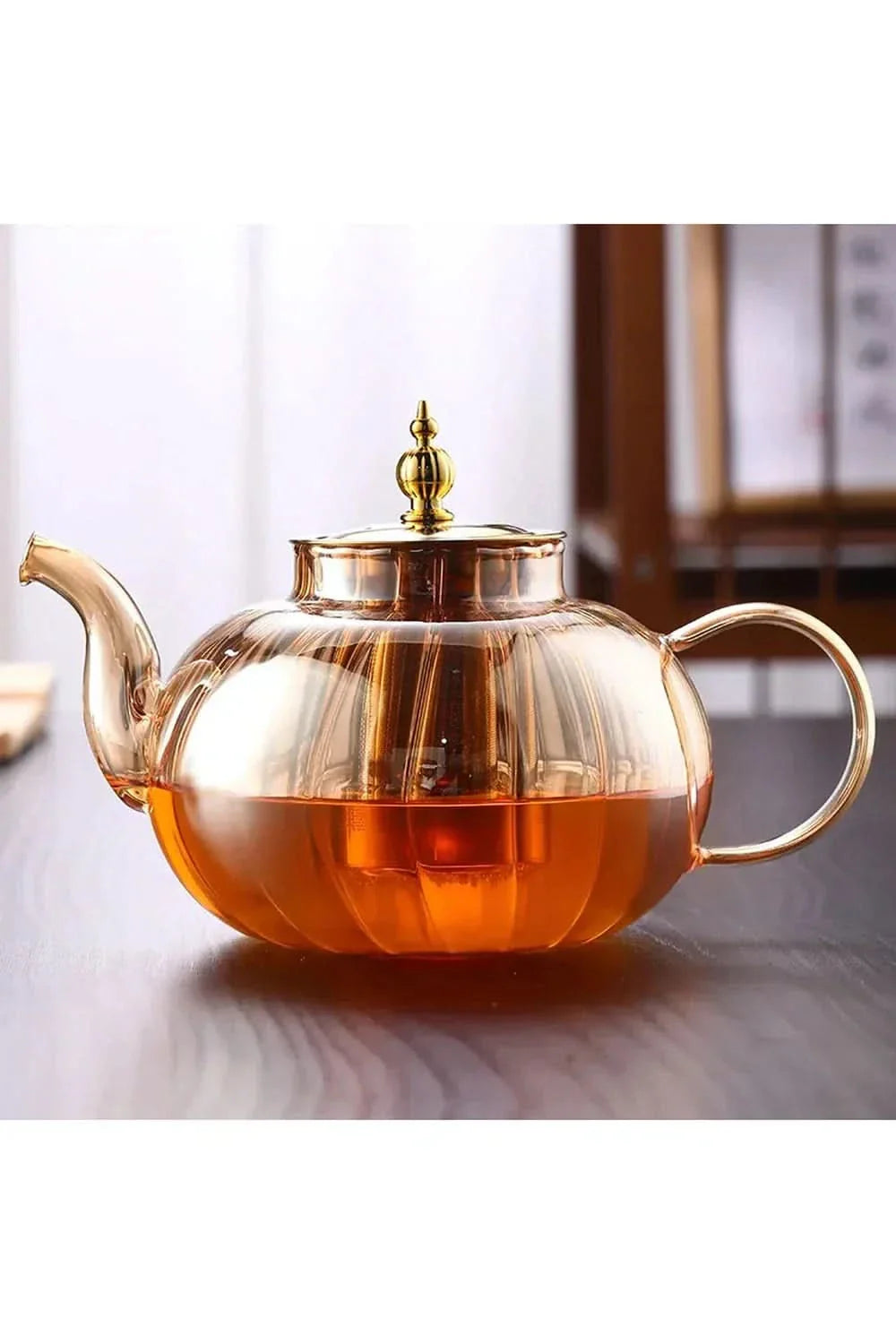 BowLift | Glass Teapot with Infuser and Lid for Loose Tea
