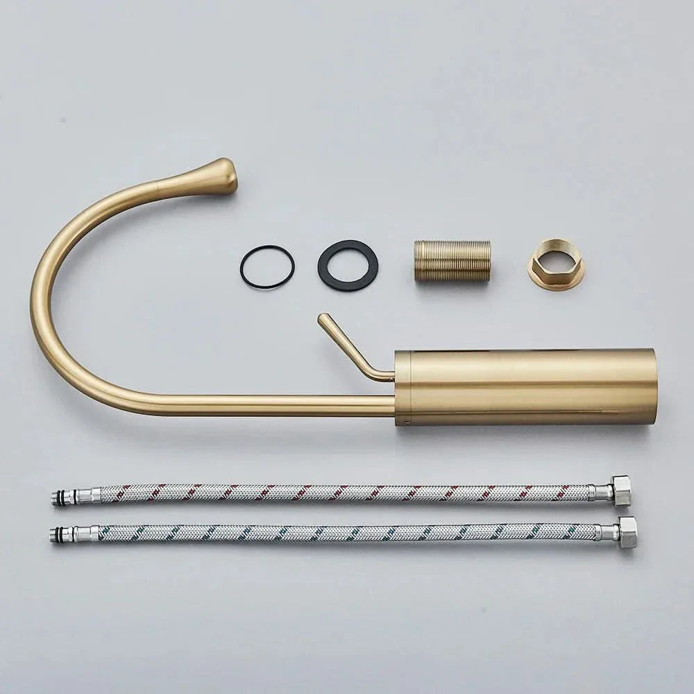 BowLift | Brushed Gold Bathroom Faucet – RegalStream
